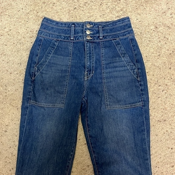 Veronica Beard Jeans Logan Slim Straight Extra High Rise Size 29 - Picture 2 of 11